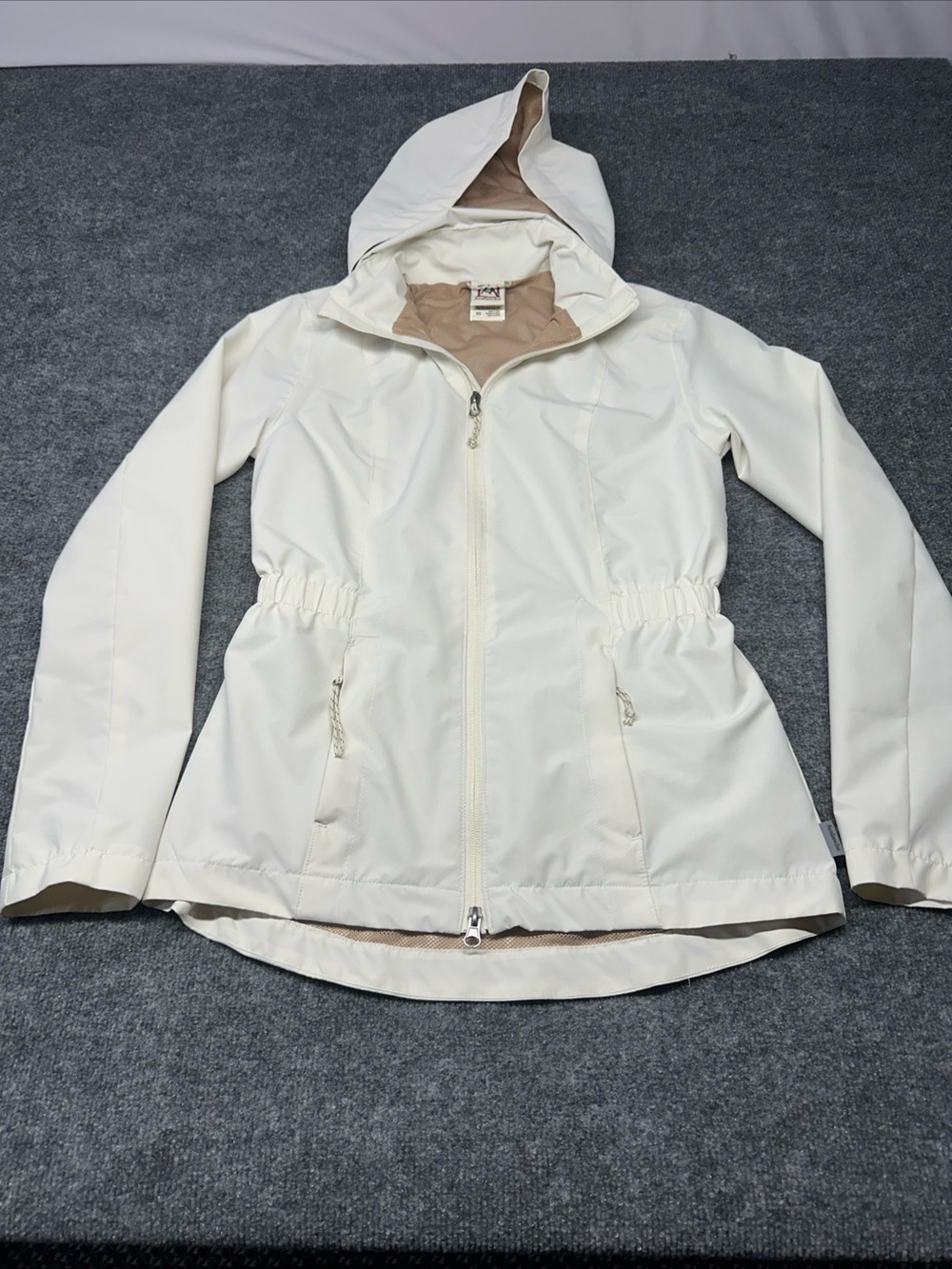 Avalanche Cream Hooded Utility Jacket